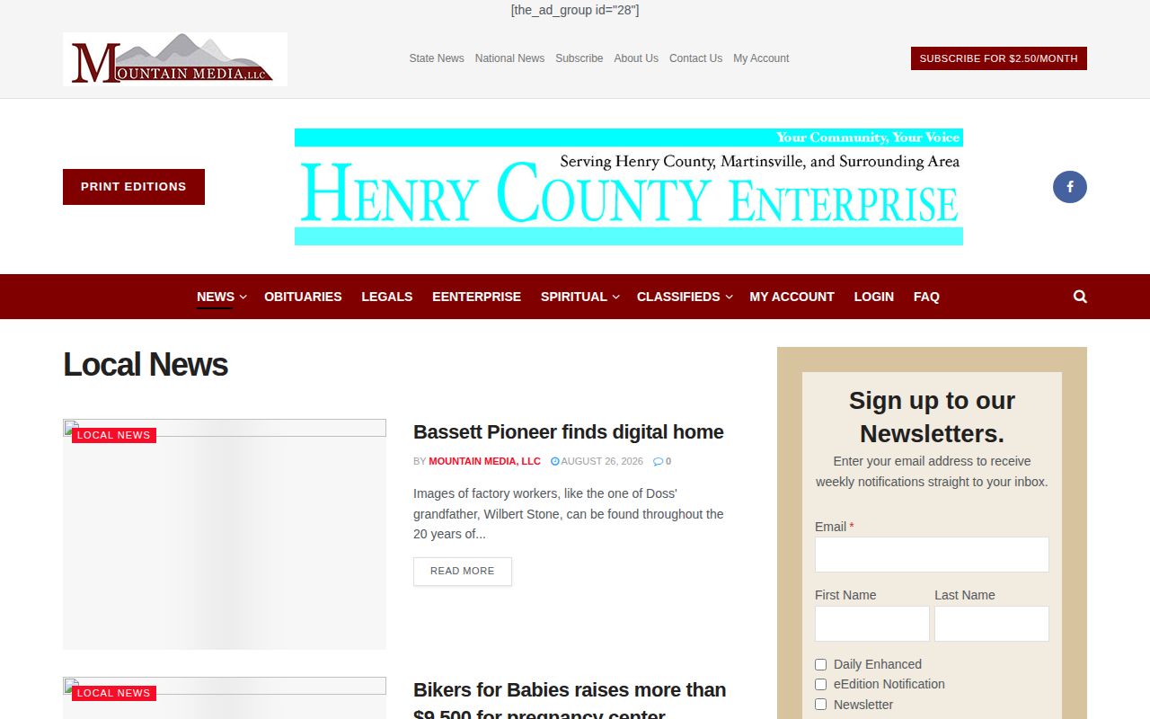 Henry County Enterprise local crime news source